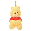 Japan Disney Store Fluffy Plush Keychain - Winnie The Pooh / Pooh's Day 2023 - 1