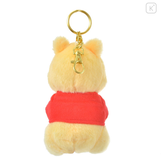 Japan Disney Store Fluffy Plush Keychain - Winnie The Pooh / Pooh's Day 2023 - 3