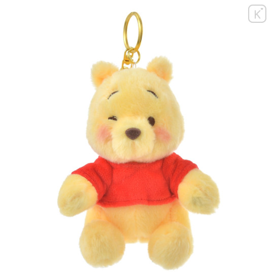 Japan Disney Store Fluffy Plush Keychain - Winnie The Pooh / Pooh's Day 2023 - 4