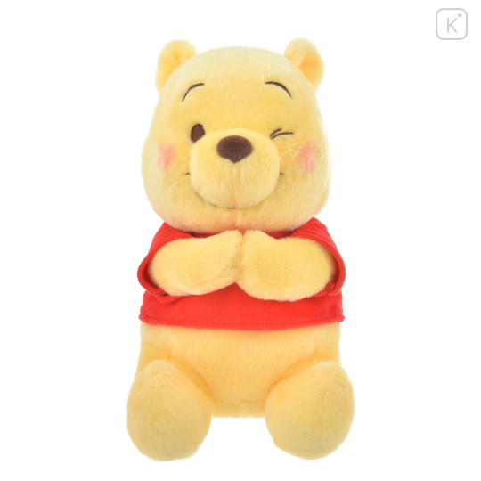 Japan Disney Store Fluffy Plush with Magnet - Winnie The Pooh / Pooh's Day 2023 - 2