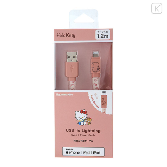 Japan Sanrio USB to Lightning Sync & Power Cable - Hello Kitty - 1