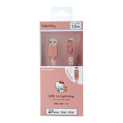 Japan Sanrio USB to Lightning Sync & Power Cable - Hello Kitty
