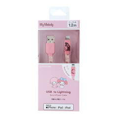 Japan Sanrio USB to Lightning Sync & Power Cable - My Melody