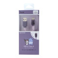 Japan Sanrio USB to Type-C Sync & Power Cable - Kuromi - 1