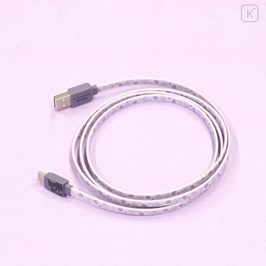 Japan Sanrio USB to Type-C Sync & Power Cable - Kuromi - 4