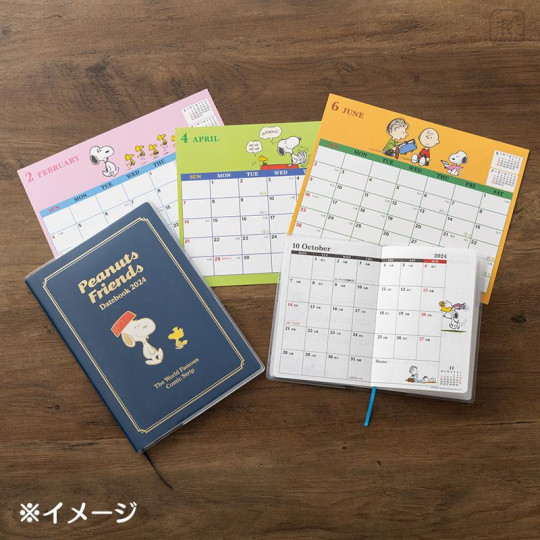 Japan Sanrio Original B6 Datebook - Snoopy 2024 - 8