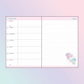 Japan Sanrio Original Horizontal Rule Type B6 Diary - Little Twin Stars 2024 - 5