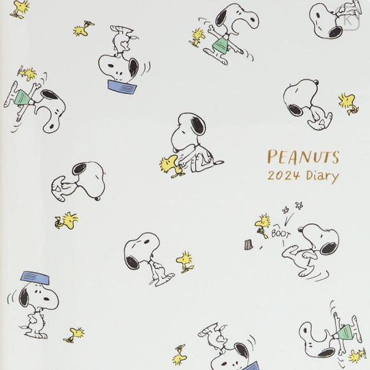 Japan Sanrio Original Horizontal Rule Type B6 Diary - Snoopy 2024 - 2