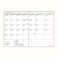 Japan Sanrio Original Horizontal Rule Type B6 Diary - Snoopy 2024 - 4