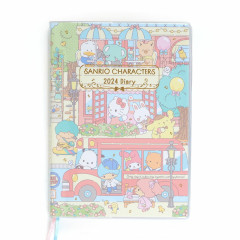 Japan Sanrio Original Horizontal Rule Type B6 Diary - Sanrio Characters 2024