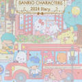 Japan Sanrio Original Horizontal Rule Type B6 Diary - Sanrio Characters 2024 - 2