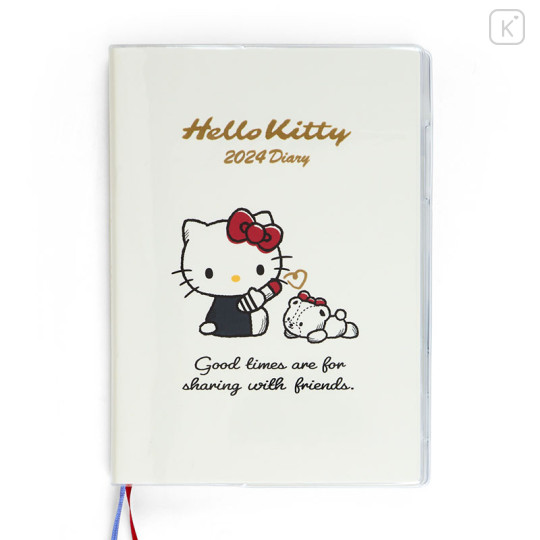 Japan Sanrio Original Block Type B6 Diary - Hello Kitty 2024 - 1