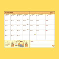 Japan Sanrio Original Block Type B6 Diary - Pompompurin 2024 - 4