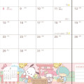 Japan Sanrio Original Block Type B6 Diary - Sanrio Characters 2024 - 7