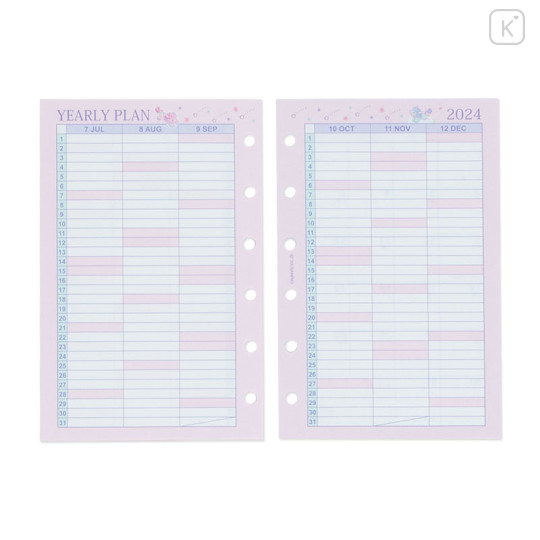 Japan Sanrio Original Personal Organizer Refill Set - Little Twin Stars 2024 - 3