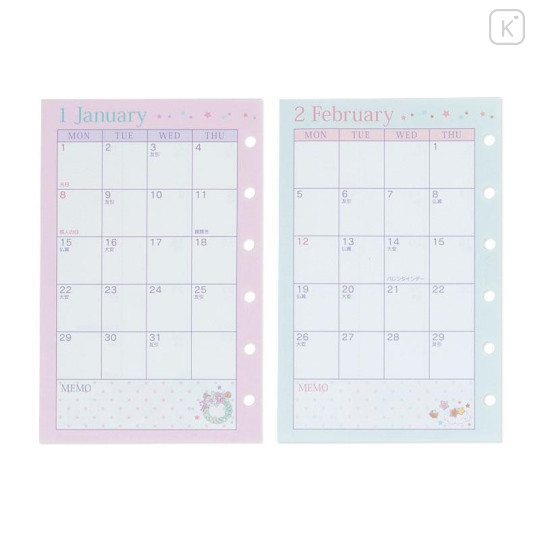 Japan Sanrio Original Personal Organizer Refill Set - Little Twin Stars 2024 - 4