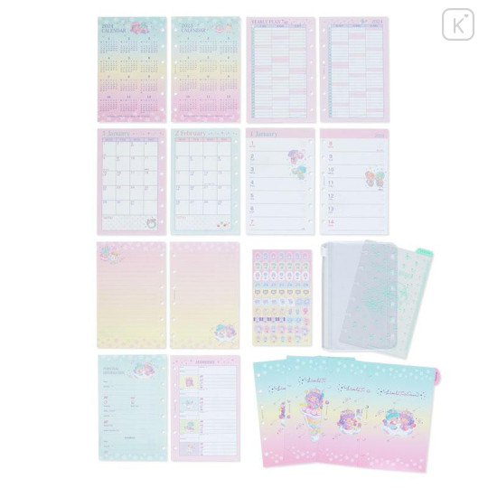 Japan Sanrio Original Personal Organizer - Little Twin Stars 2024 - 4