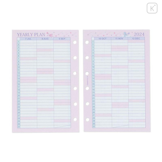 Japan Sanrio Original Personal Organizer - Little Twin Stars 2024 - 6