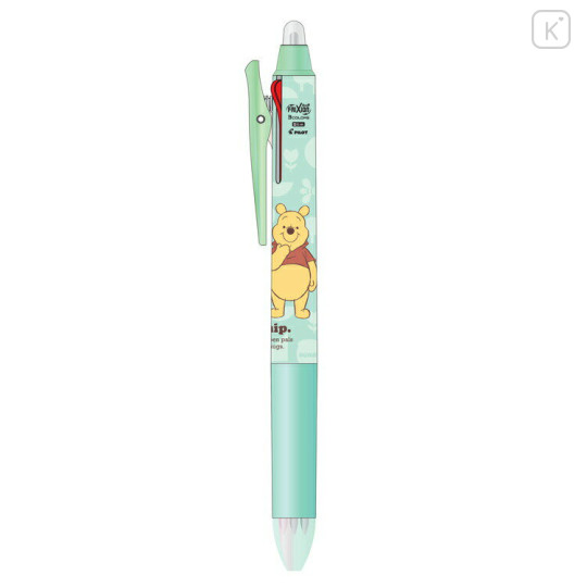Japan Disney FriXion Ball 3 Slim Color Multi Erasable Gel Pen - Pooh & Piglet / Mint - 1