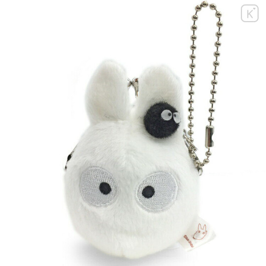Japan Ghibli Fluffy Plush Keychain Mini Pouch - My Neighbor Totoro / White Bunny - 1