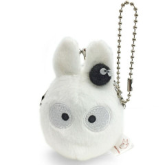 Japan Ghibli Fluffy Plush Keychain Mini Pouch - My Neighbor Totoro / White Bunny