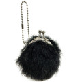 Japan Ghibli Fluffy Plush Keychain Mini Pouch - My Neighbor Totoro / Susuwatari Sootsprites - 2