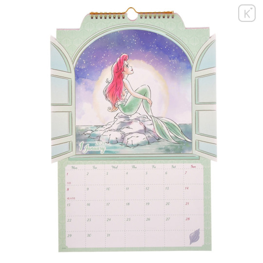 Japan Disney Store Wall Calendar & Organizer - Princess 2024 - 2