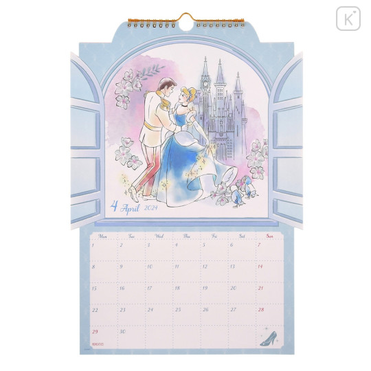 Japan Disney Store Wall Calendar & Organizer - Princess 2024 - 3