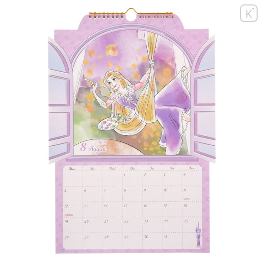 Japan Disney Store Wall Calendar & Organizer - Princess 2024 - 4