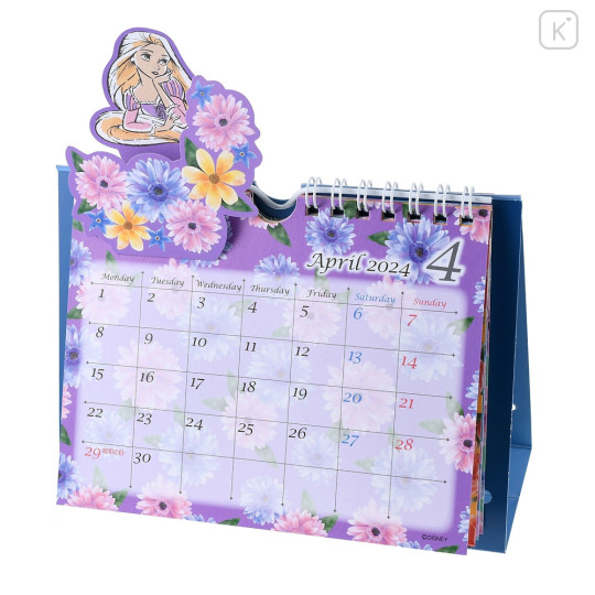 Japan Disney Store Desk Calendar & Organizer - Princess 2024 - 3