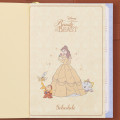 Japan Disney Store B6 Notebook Calendar & Organizer - Beauty and the Beast : 2024 - 2