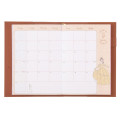Japan Disney Store B6 Notebook Calendar & Organizer - Beauty and the Beast : 2024 - 6