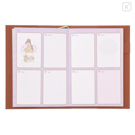 Japan Disney Store B6 Notebook Calendar & Organizer - Beauty and the Beast : 2024 - 7