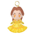 Japan Disney Store Tiny Princess Plush Keychain - Belle - 1