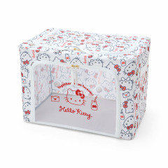 Japan Sanrio Original Folding Storage Case with Window - Hello Kitty