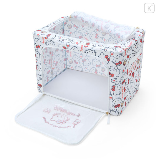 Japan Sanrio Original Folding Storage Case with Window - Hello Kitty - 3
