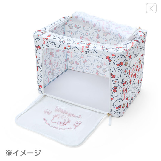 Japan Sanrio Original Folding Storage Case with Window - Kuromi - 3