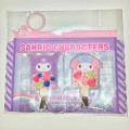 Japan Sanrio Original Ice Bar Shaped Hair Clip 2pcs with Case - My Meoldy & Kuromi - 1