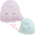 Japan San-X Plush Cushion - Sumikko Gurashi Obake Friend & Tokage : Ghost Night Park - 1