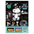 Japan Peanuts Black Coloring Book - Snoopy & Friends - 1
