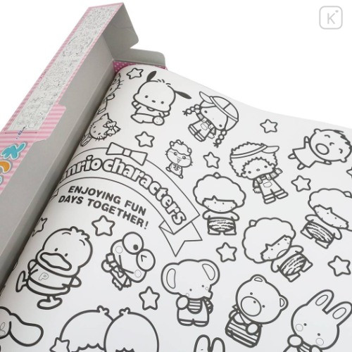 Japan Sanrio Roll Coloring Book - Character / Petatto! - 4