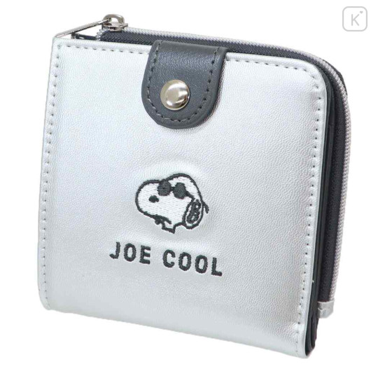Japan Peanuts Mini Wallet - Snoopy : Joe Cool Silver - 1