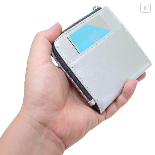 Japan Peanuts Mini Wallet - Snoopy : Joe Cool Silver - 2