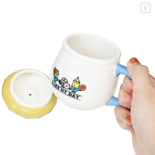 Japan Minions Porcelain Mug with Lid - Bello : Bake My Day Donut - 2