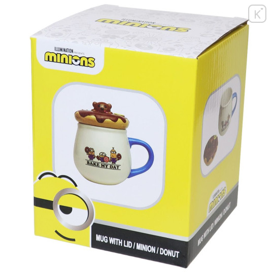 Japan Minions Porcelain Mug with Lid - Bello : Bake My Day Donut - 4