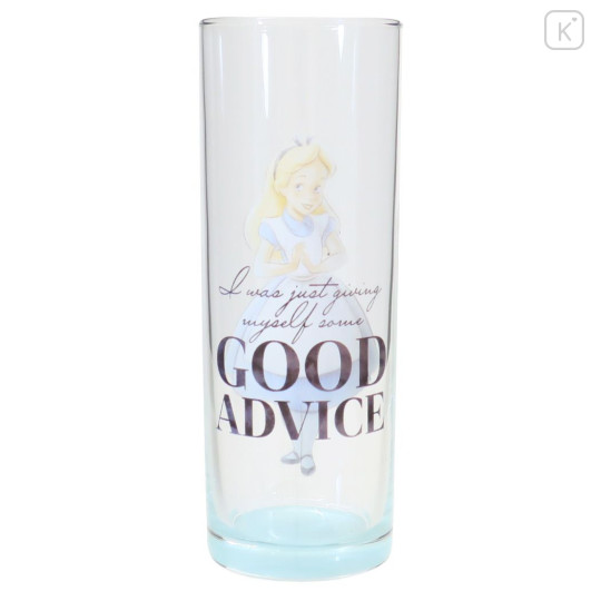 Japan Disney Glass Tumbler - Alice in Wonderland / Disney100 - 1