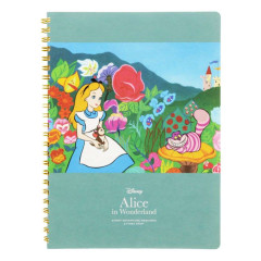 Japan Disney A5 Ring Notebook - Alice in Wonderland