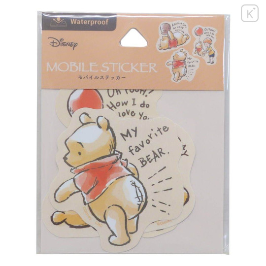 Japan Disney Vinyl Sticker Set - Pooh - 1
