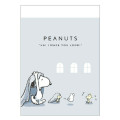 Japan Peanuts Mini Notepad - Snoopy : Woostock Ghost - 1