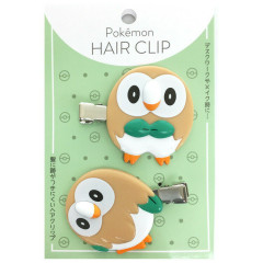 Japan Pokemon Hair Clip 2pcs Set - Rowlet
